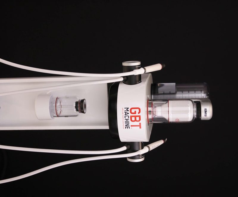 The GBT unit and handpieces used for dental implant cleaning at Creative Arts Dubai